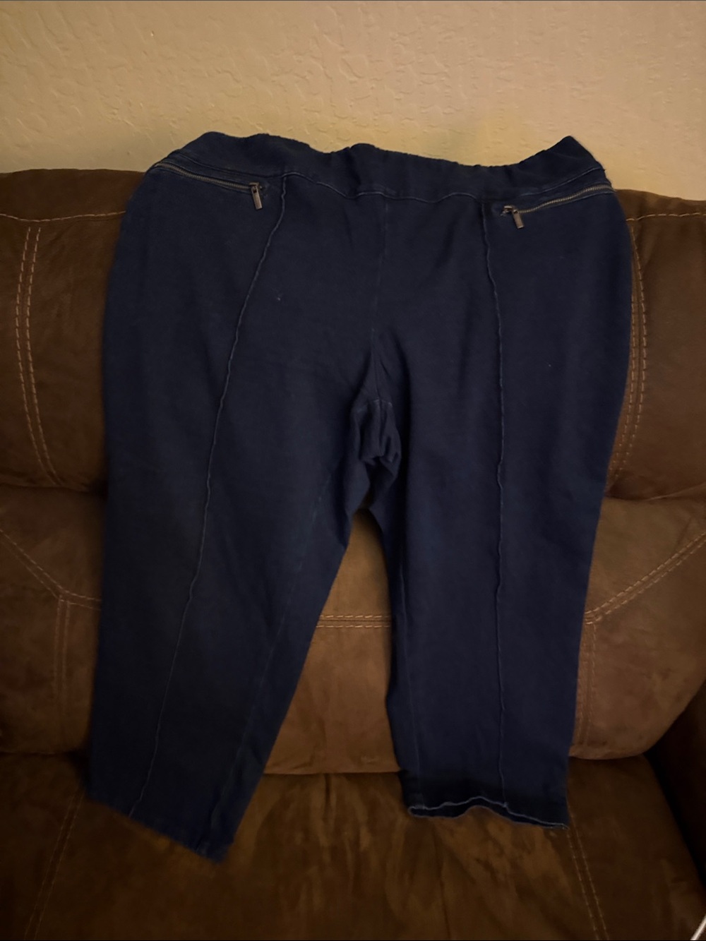 Style & Co. Dark Navy Jogger Pants with Zip Pockets
